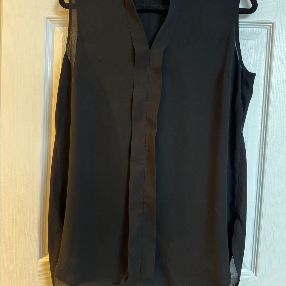 Elegant Black Sleeveless Women's Top